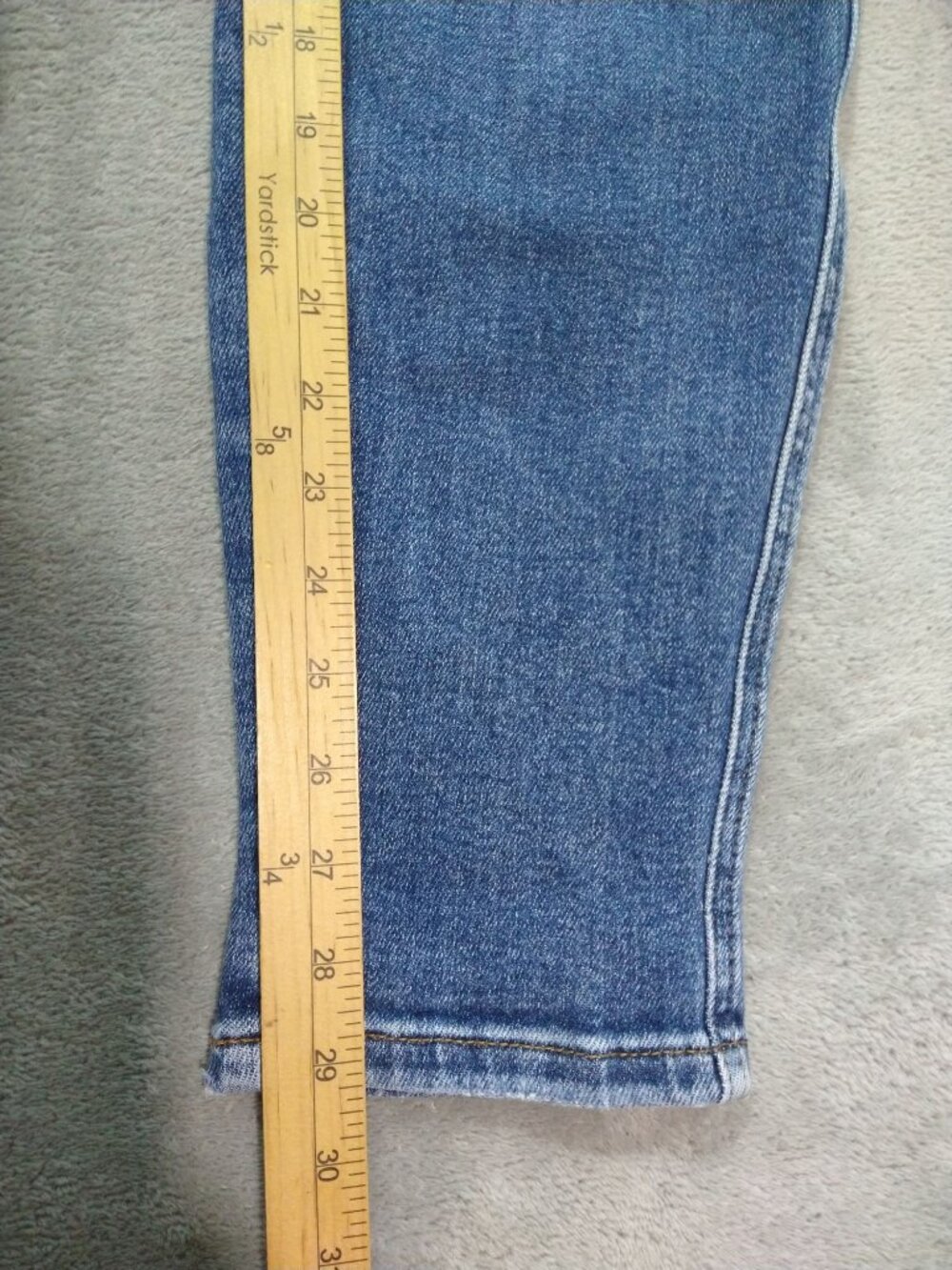 Judy Blue Joggers Womens 7/28 Denim High Waist Stretch Drawstring Medium Wash - Picture 5 of 10
